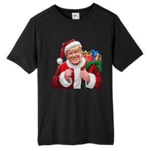 Donald Trump Santa Claus Christmas Xmas Usa President Tall Fusion ChromaSoft Performance T-Shirt