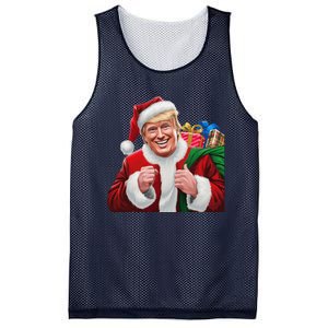 Donald Trump Santa Claus Christmas Xmas Usa President Mesh Reversible Basketball Jersey Tank