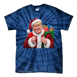 Donald Trump Santa Claus Christmas Xmas Usa President Tie-Dye T-Shirt