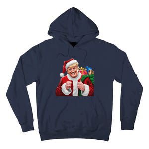 Donald Trump Santa Claus Christmas Xmas Usa President Tall Hoodie