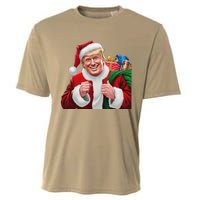 Donald Trump Santa Claus Christmas Xmas Usa President Cooling Performance Crew T-Shirt