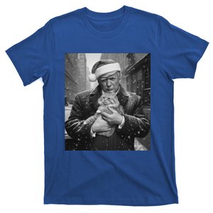 Donald Trump Santa Cat Christmas Funny Patriotic Cat Lover Great Gift T-Shirt