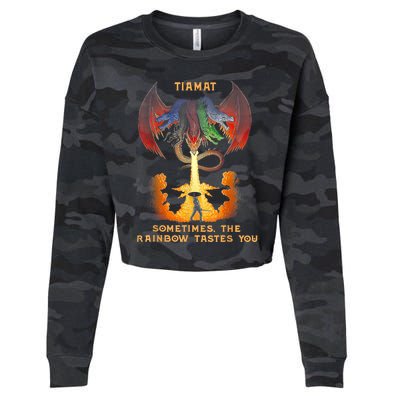 Dragon Tiamat Sometimes The Rainbow Tastes You Cropped Pullover Crew