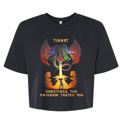 Dragon Tiamat Sometimes The Rainbow Tastes You Bella+Canvas Jersey Crop Tee