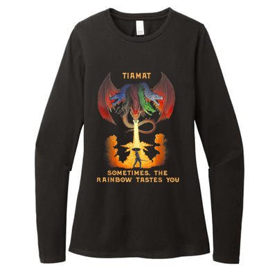 Dragon Tiamat Sometimes The Rainbow Tastes You Womens CVC Long Sleeve Shirt