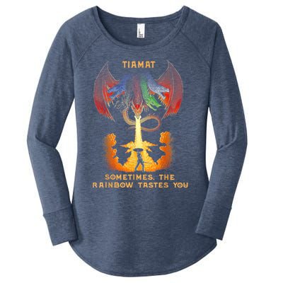 Dragon Tiamat Sometimes The Rainbow Tastes You Women's Perfect Tri Tunic Long Sleeve Shirt