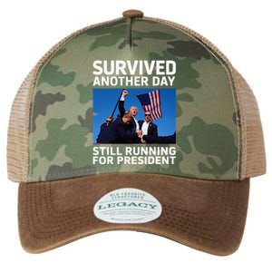 Donald Trump Survived Another Day Running Legacy Tie Dye Trucker Hat