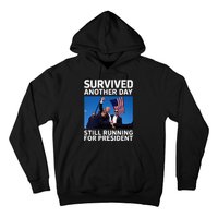 Donald Trump Survived Another Day Running Hoodie