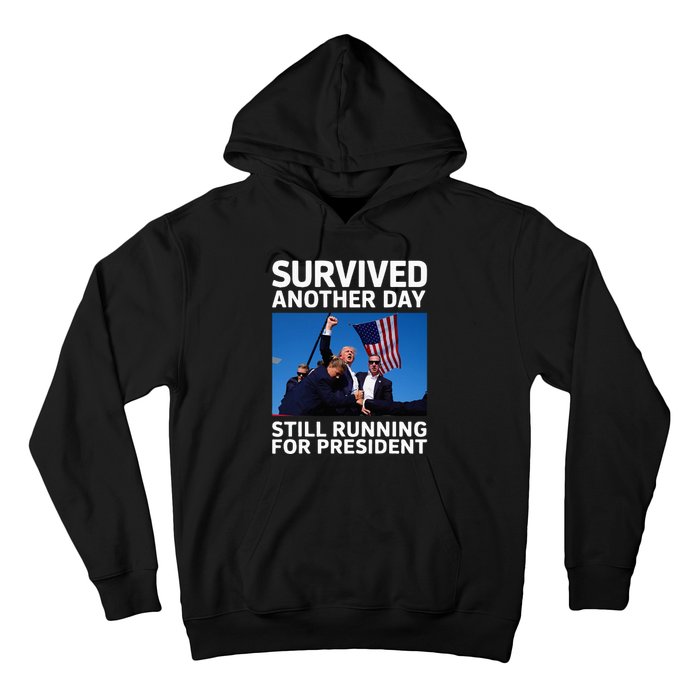 Donald Trump Survived Another Day Running Hoodie