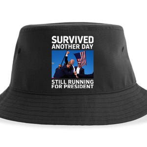 Donald Trump Survived Another Day Running Sustainable Bucket Hat