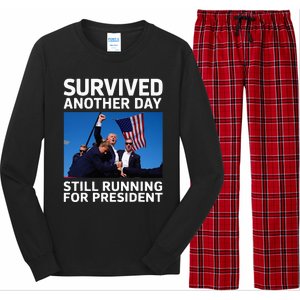 Donald Trump Survived Another Day Running Long Sleeve Pajama Set