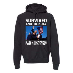 Donald Trump Survived Another Day Running Premium Hoodie