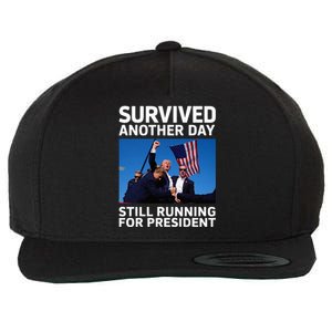 Donald Trump Survived Another Day Running Wool Snapback Cap