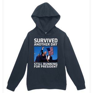 Donald Trump Survived Another Day Running Urban Pullover Hoodie