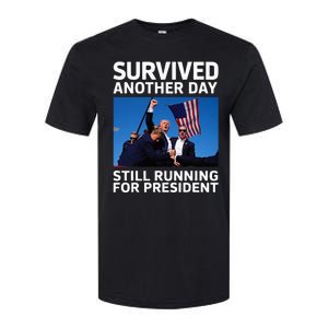 Donald Trump Survived Another Day Running Softstyle CVC T-Shirt