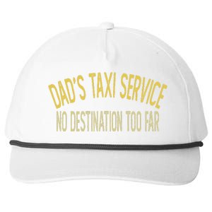 Dad's Taxi Service No Destination Too Far Snapback Five-Panel Rope Hat