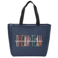 Dream Team Special Education Squad Special Education Teacher Zip Tote Bag