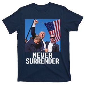 Donald Trump Shot Never Surrender 2024 T-Shirt