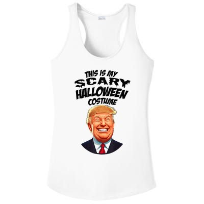 Donald Trump Scary Halloween Gag President Costume Gag Ladies PosiCharge Competitor Racerback Tank