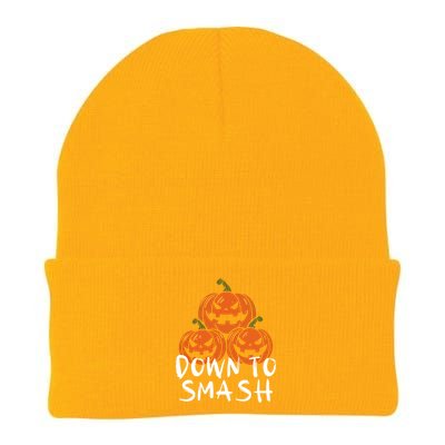 Down To Smash Pumpkin Halloween Knit Cap Winter Beanie