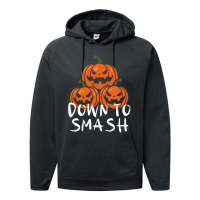 Down To Smash Pumpkin Halloween Performance Fleece Hoodie