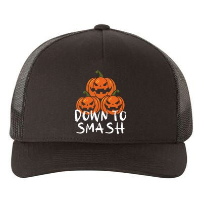 Down To Smash Pumpkin Halloween Yupoong Adult 5-Panel Trucker Hat