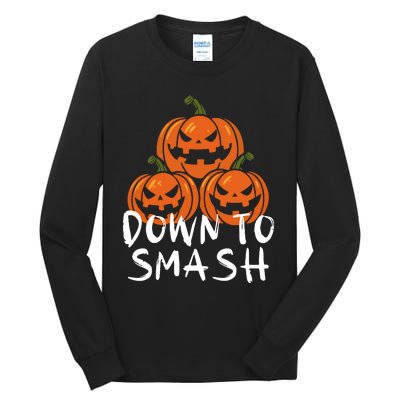 Down To Smash Pumpkin Halloween Tall Long Sleeve T-Shirt