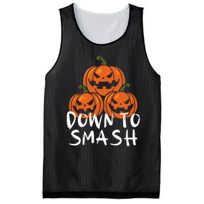 Down To Smash Pumpkin Halloween Mesh Reversible Basketball Jersey Tank