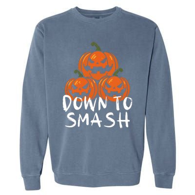 Down To Smash Pumpkin Halloween Garment-Dyed Sweatshirt