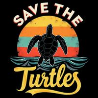 Determined Turtle - Save The Turtles Bucket Hat