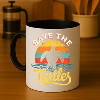 Determined Turtle - Save The Turtles Mug