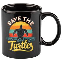 Determined Turtle - Save The Turtles 11oz C Handle Ceramic Mug