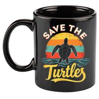 Determined Turtle - Save The Turtles 11oz C Handle Ceramic Mug