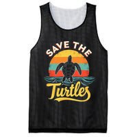 Determined Turtle - Save The Turtles Mesh Reversible Basketball Jersey Tank