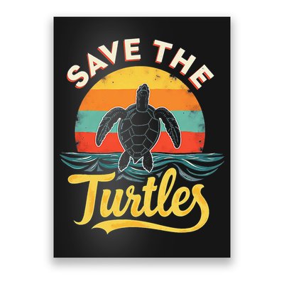 Determined Turtle - Save The Turtles Poster
