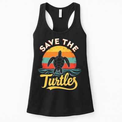 Determined Turtle - Save The Turtles Womens Tank Top