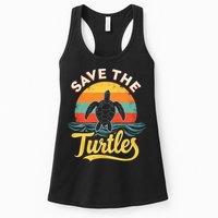 Determined Turtle - Save The Turtles Womens Tank Top