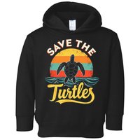 Determined Turtle - Save The Turtles Toddler Hoodie