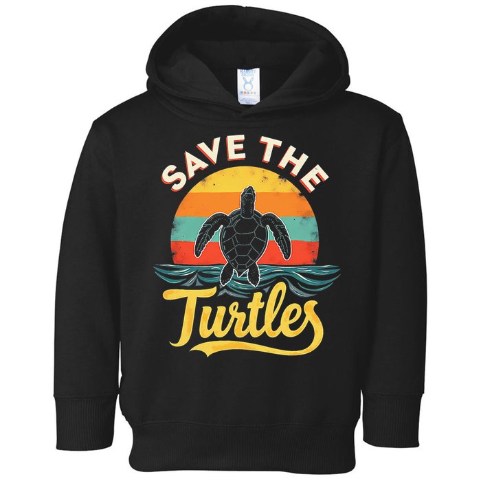 Determined Turtle - Save The Turtles Toddler Hoodie