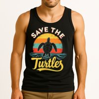 Determined Turtle - Save The Turtles Tank Top