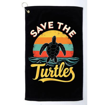 Determined Turtle - Save The Turtles Golf Towel