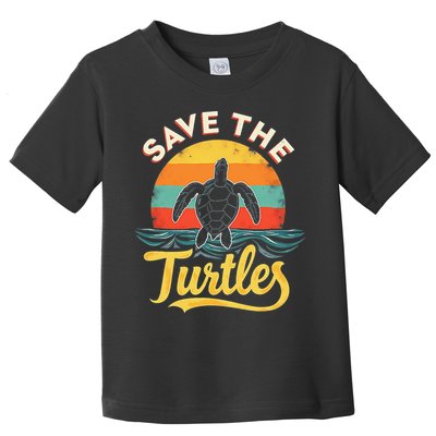 Determined Turtle - Save The Turtles Toddler T-Shirt