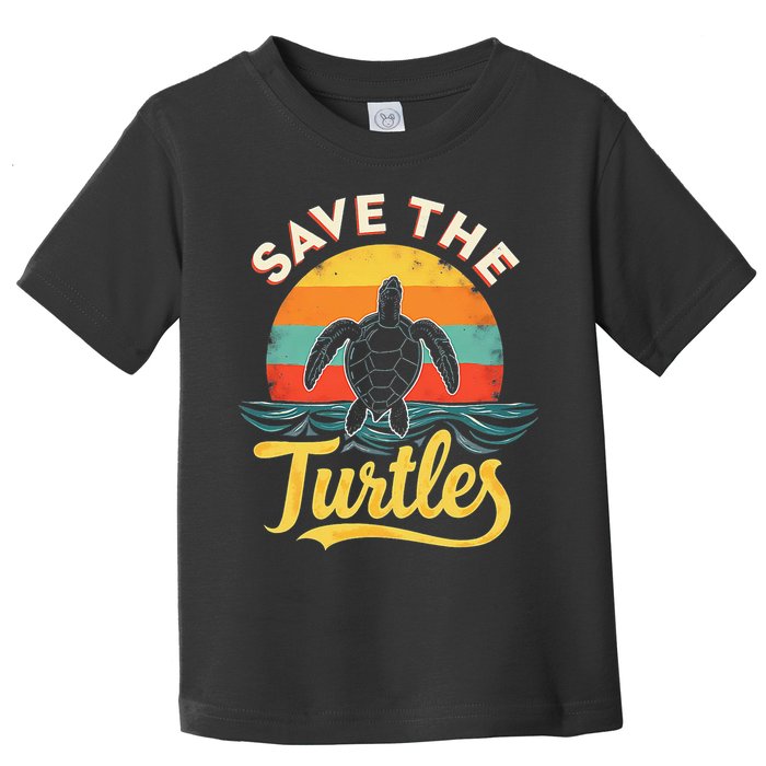 Determined Turtle - Save The Turtles Toddler T-Shirt