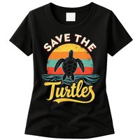 Determined Turtle - Save The Turtles Womens T-Shirt