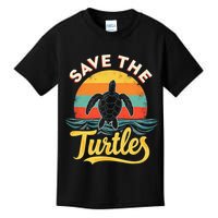 Determined Turtle - Save The Turtles Kids T-Shirt