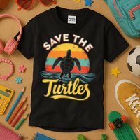 Determined Turtle - Save The Turtles Kids T-Shirt
