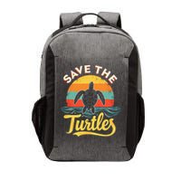 Determined Turtle - Save The Turtles Vector Backpack