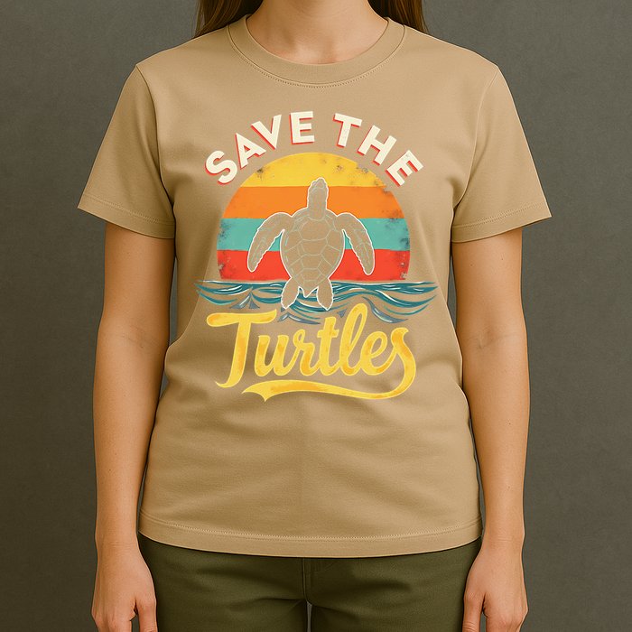 Determined Turtle - Save The Turtles T-Shirt