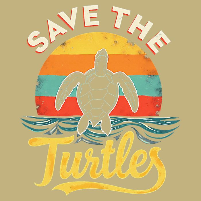 Determined Turtle - Save The Turtles T-Shirt