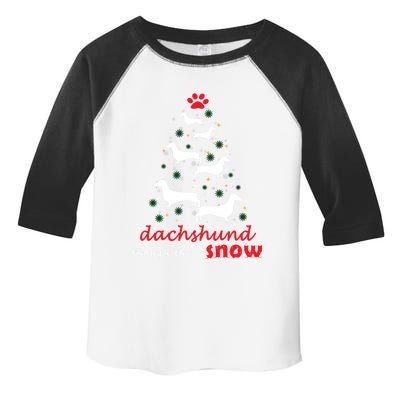 Dachshund Through Snow Costume Funny Dog Christmas Tree Cool Gift Toddler Fine Jersey T-Shirt